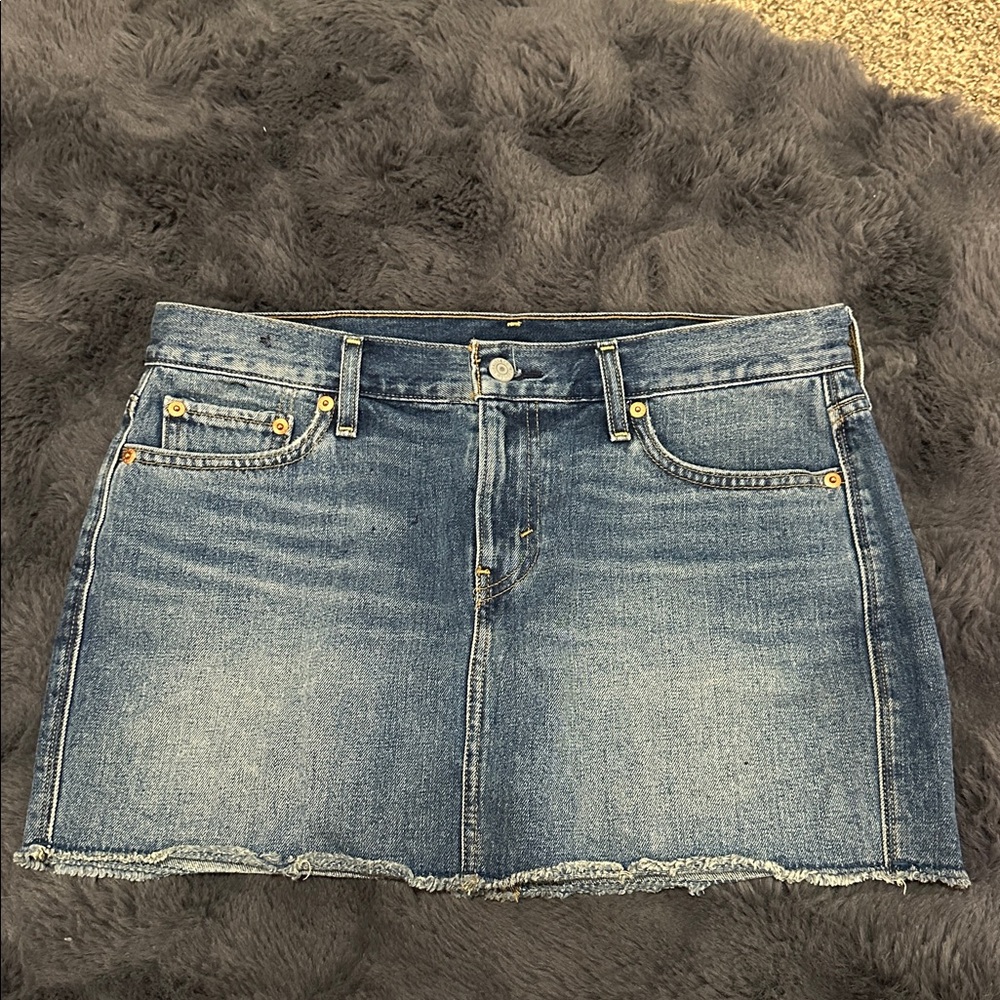 Levi Strauss and Co. Y2K Elena Gilbert Style Mini Jean Skirt